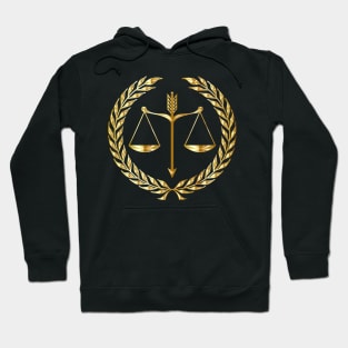 Golden Scales Of Justice Hoodie